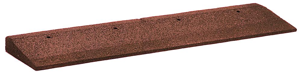 Impact attenuation tile, edging tile - 100x25x9 cm, red-brown