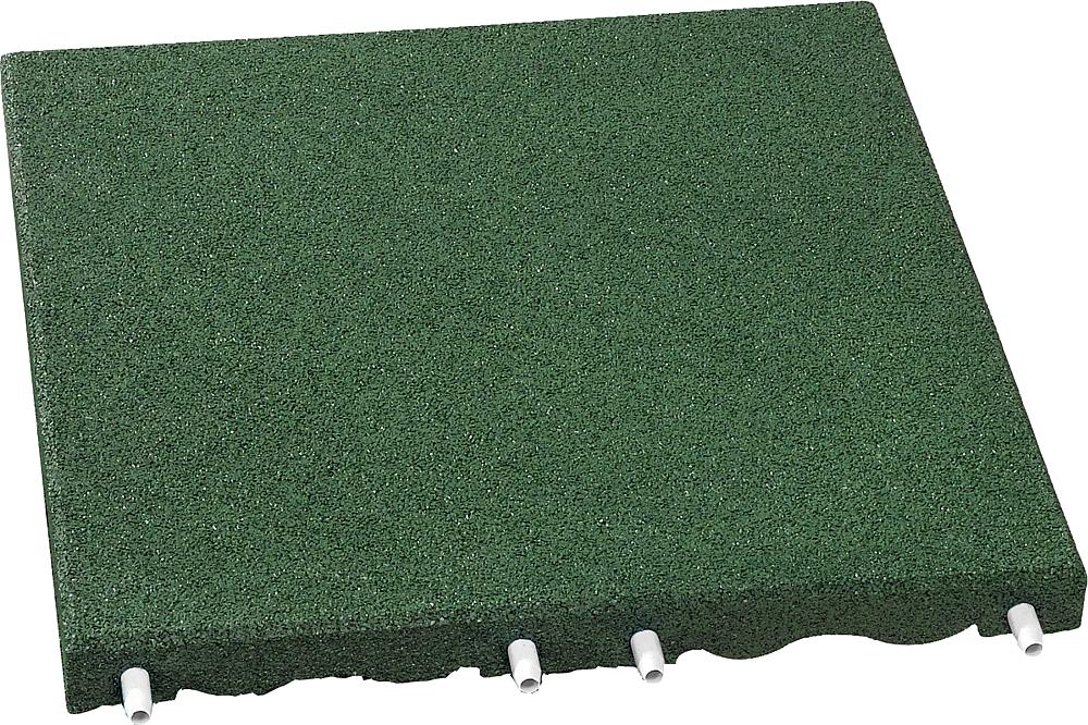 Impact attenuation tile, standard tile - 50x50x3 cm, green