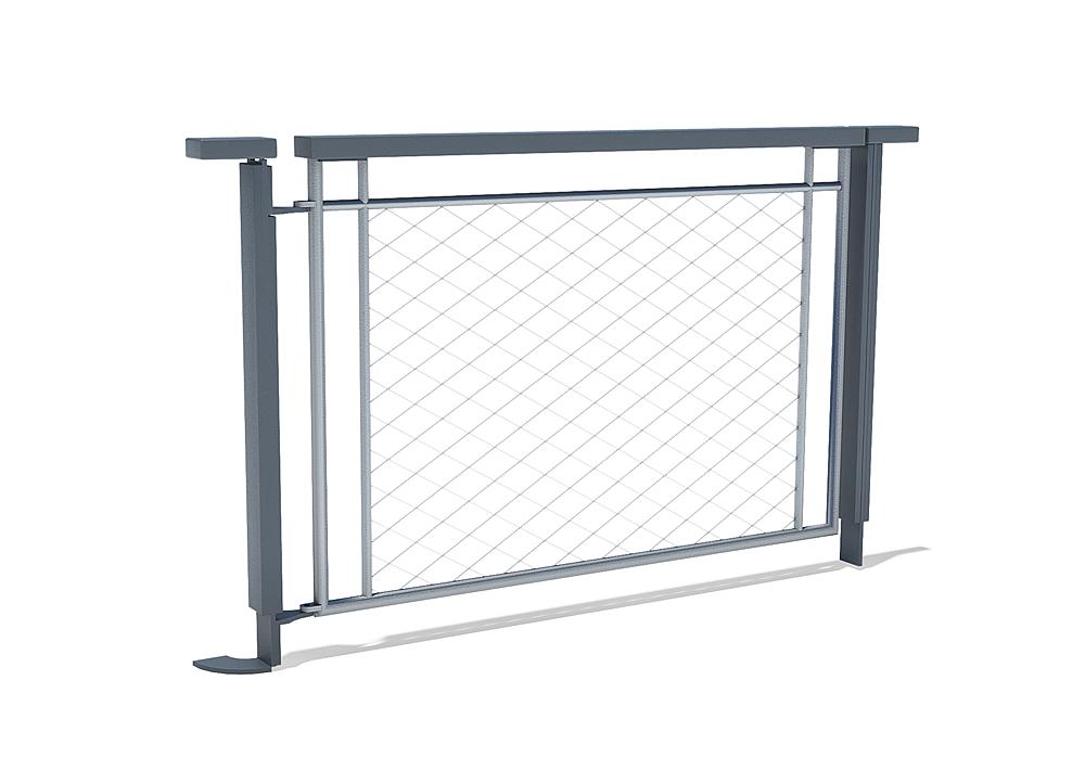 Door for mesh fence